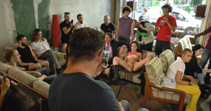 18 year old girl loses her virginity wearing knee socks in the bathroom